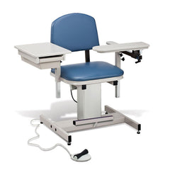 Power Blood Draw Chair with ClintonClean Armrests &amp; Side Drawer With Side Drawer • 32"W x 30"D x 36"H ,1 Each - Axiom Medical Supplies