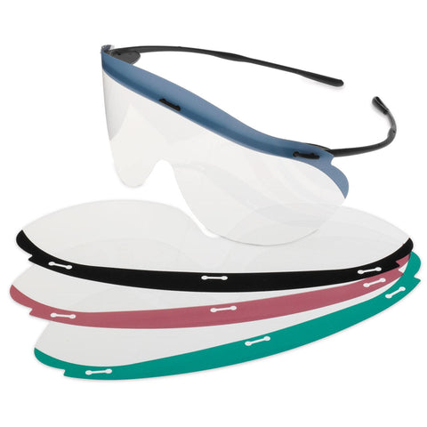 Pre-Assembled Eye Shields - Assorted Lens Colors Pre-Assembled • Assorted lens colors ,10 / pk - Axiom Medical Supplies