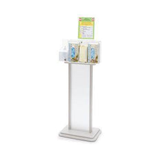 MarketLab DoubleLock Mini Isolation Station Systems Landscape Premium Mini Isolation Station Floor System • 20.25"W x 13.5"D x 55.35"H ,1 Each - Axiom Medical Supplies