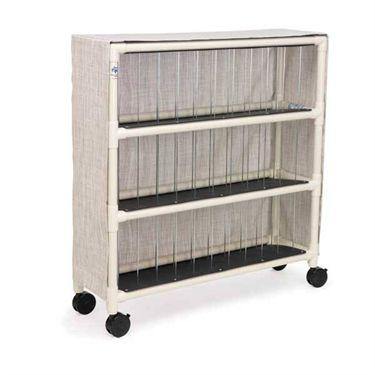 Premium PVC Chart Racks 10-Chart Capacity • 29"W x 15"D x 37"H ,1 Each - Axiom Medical Supplies