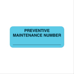 Preventative Maintenance Labels "Preventive Maintenance Date Due, Signature" • FL Yellow • 2.25"W x 0.88"H ,420 / pk - Axiom Medical Supplies