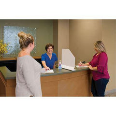 Privacy Screen Guard with Cutaway and Suction Cups Short • 4.25"W x 15.75"D x 16"H ,1 Each - Axiom Medical Supplies