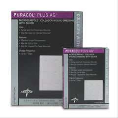 Puracol Plus Collagen Wound Dressings 4'' x 4'' ,10 / pk - Axiom Medical Supplies