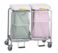 R & B Wire Products Double Hamper with Bags 4 Casters 30 to 35 gal. - M-709452-2958 - Each