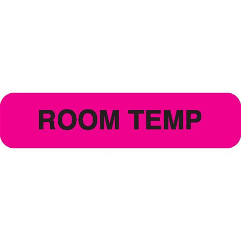 ROOM TEMP Phlebotomy/Specimen Receiving Labels MarketLab Room Temp. Label, Flourescent Pink PK1000 ,1000 / pk - Axiom Medical Supplies