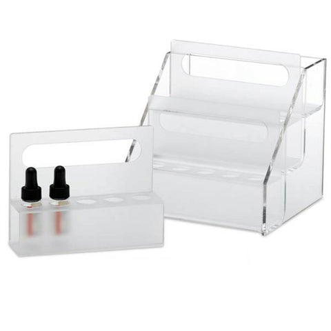 Reagent Vial Rack Step Shelf for Reagent Vial Rack • 6.5"W x 6.5"D x 6.25"H ,1 Each - Axiom Medical Supplies