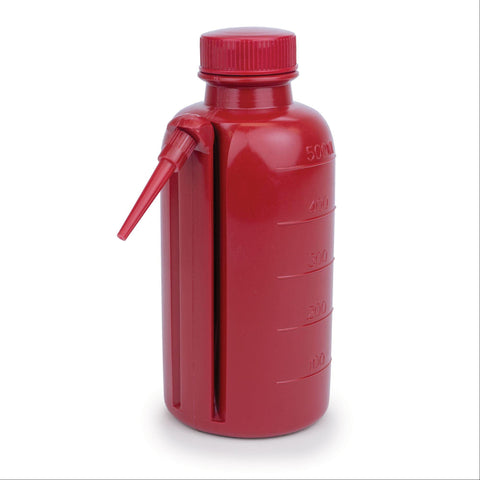 Red Unitary Wash Bottles 500mL Red Unitary Wash Bottles ,4 / pk - Axiom Medical Supplies