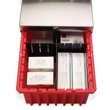 Refrigerator Medical Lock Boxes OD: 11"W x 17.25"D x 9.25"H • ID: 9.2"W x 14.8"D x 7.9"H ,1 Each - Axiom Medical Supplies