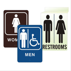 Restroom Signs Handicap Accessible ,1 Each - Axiom Medical Supplies