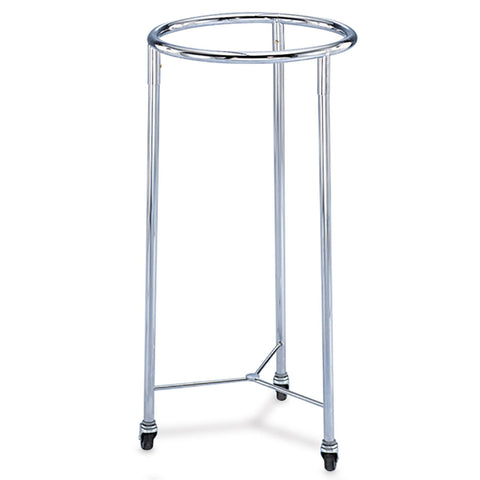 Round Chrome Hamper Round Chrome Hamper (no lid) • 18.625"W x 35"H ,1 Each - Axiom Medical Supplies