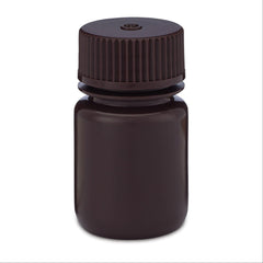 Round Wide Mouth Amber HDPE Bottles 30mL ,12 / pk - Axiom Medical Supplies