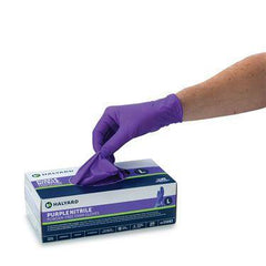 SAFEskin Purple Nitrile Gloves Large ,100 / bx - Axiom Medical Supplies