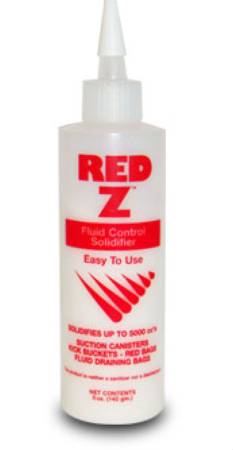 Safetec of America Fluid Control Solidifier Red Z™ 5000cc Can Z™ Bottle - M-697304-2513 - Case of 24