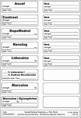 Sandel Medical Industries Label Kit Correct Medication Labeling System™ - M-663781-1848 - Case of 50