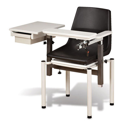 SC Series Blood Draw Chair with ClintonClean Armrests &amp; Drawer ClintonClean Armrests with Drawer ,1 Each - Axiom Medical Supplies