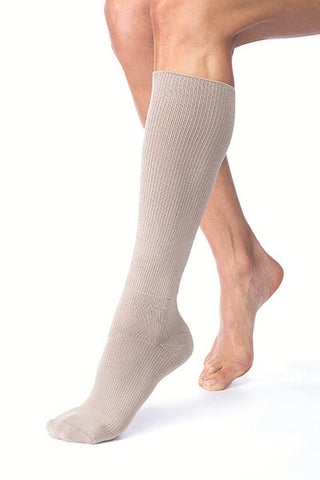 BSN Medical Compression Socks JOBST® FarrowHybrid® Knee High Size 1 / X-Large / Wide Black Closed Toe - M-1127881-1491 - Pair