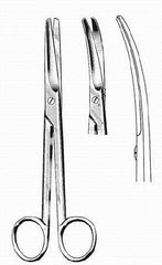 BR Surgical Dissecting Scissors HerMann Mayo 9 Inch Length Surgical Grade Stainless Steel / Tungsten Carbide NonSterile Finger Ring Handle Curved Blunt Tip / Blunt Tip - M-630693-3853 - Each