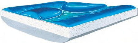 Skil-Care Wedge Seat Cushion Position-Plus+™ 16 W X 16 D X 3-1/2 H Inch Foam / Gel