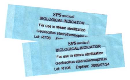 SPS Medical Supply SporView® Sterilization Biological Indicator Strip Steam / EO Gas / Dry Heat / Chemical Vapor