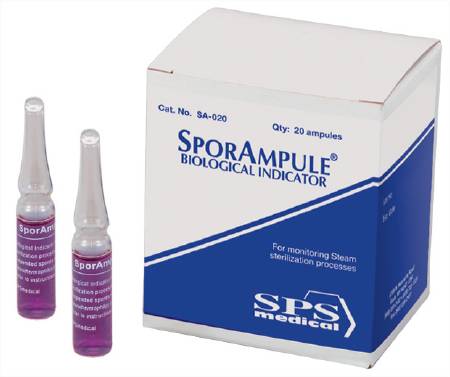 SPS Medical Supply SporAmpule® Sterilization Biological Indicator Vial Steam