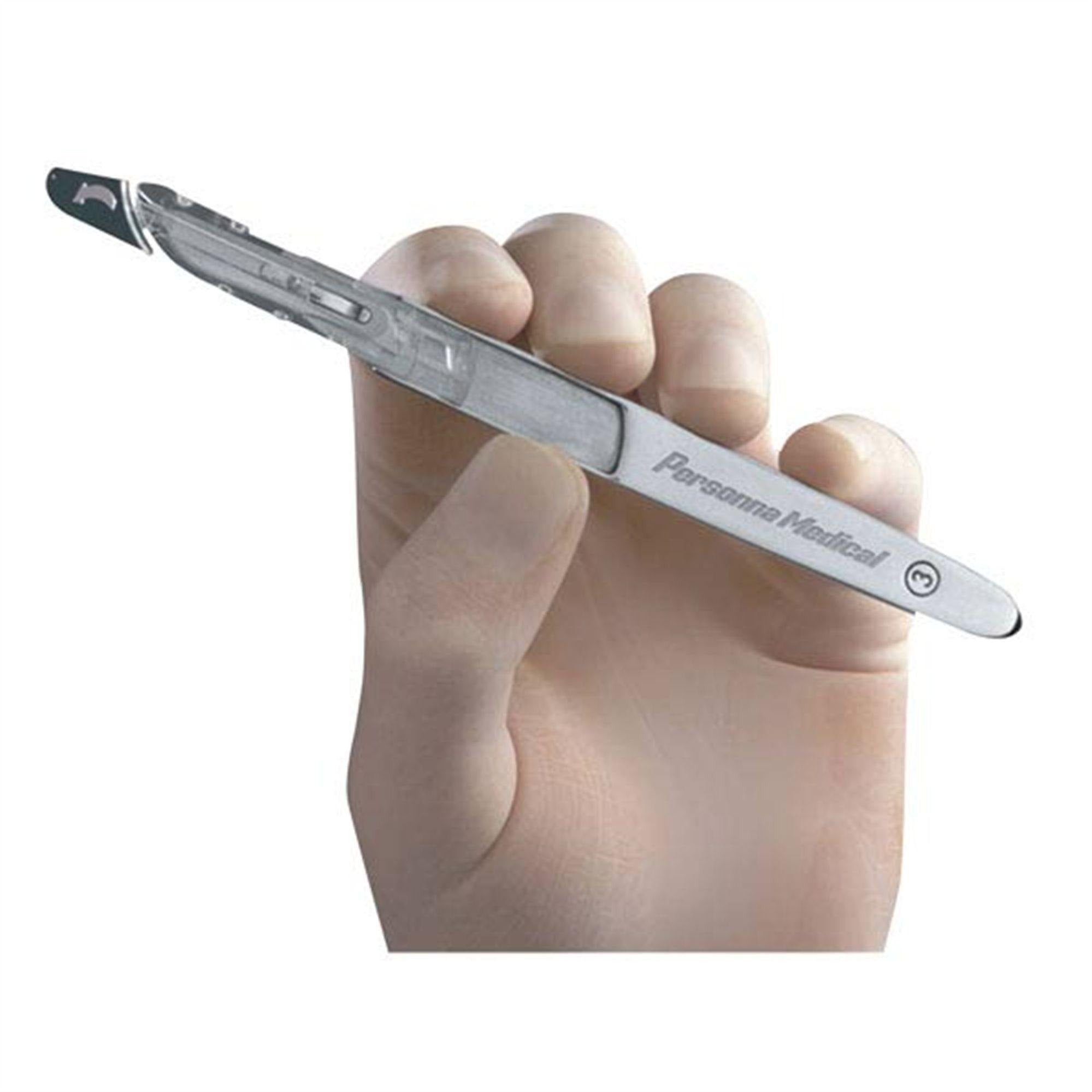 SPSS Safety Scalpel System SPSS Metal Handle • #3L ,1 Each - Axiom Medical Supplies