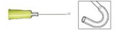 Hydrodissection Cannula 25 Gauge J Shaped Flattened Portion Tip