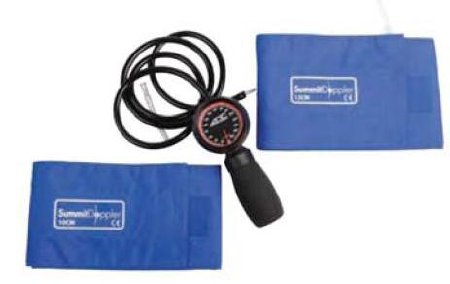 Cooper Surgical Aneroid Sphygmomanometer with Cuff Summit Doppler 2-Tube Handheld Small Adult / Child Multi Cuff Pack