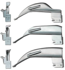 Sun Med Laryngoscope Blade GreenLine® Macintosh American Type Size 3 Medium Adult