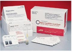 Fisher Scientific Rapid Test Kit BD Macro-Vue™ RPR No. 110 RPR Card Test Syphilis Screen Whole Blood / Serum Sample 500 Tests - M-899116-971 - Pack of 1