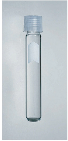 Fisher Scientific Fisherbrand™ Test Tube Round Bottom Plain 13 X 100 mm 8 mL Without Color Coding Screw Cap Glass Tube - M-939071-3880 - Case of 1000