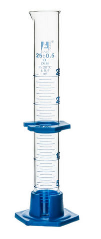 Fisher Scientific Graduated Cylinder Eisco™ Class B Borosilicate Glass 25 mL - M-1131231-525 - Each