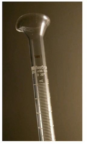 Fisher Scientific Graduated Cylinder Fisherbrand Class B / Heavy Round Base Borosilicate Glass 10 mL - M-870001-1994 | Case of 24