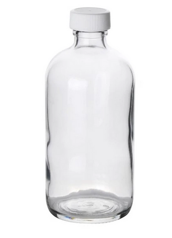 Fisher Scientific Boston Round Bottle Fisherbrand™ Narrow Mouth Glass 480 mL (16 oz.) - M-1137795-2002 - Case of 12