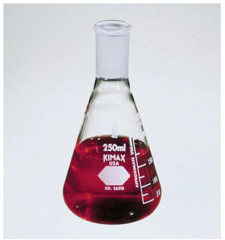 Fisher Scientific Erlenmeyer Flask Kimble® KIMAX® Narrow Mouth Borosilicate Glass 2 Liter (64 oz.) - M-1137027-4360 - Each