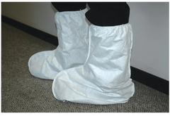 Fisher Scientific Boot Cover DuPont™ Tyvek® One Size Fits Most Calf High Nonskid Sole White NonSterile - M-875915-3839 - Case of 50