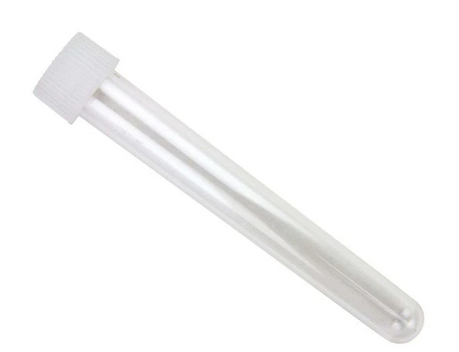 Fisher Scientific Caplugs™ Test Tube Round Bottom Plain 13 X 100 mm 8 mL Without Color Coding Screw Cap Polystyrene Tube - M-555541-4021 - Case of 500