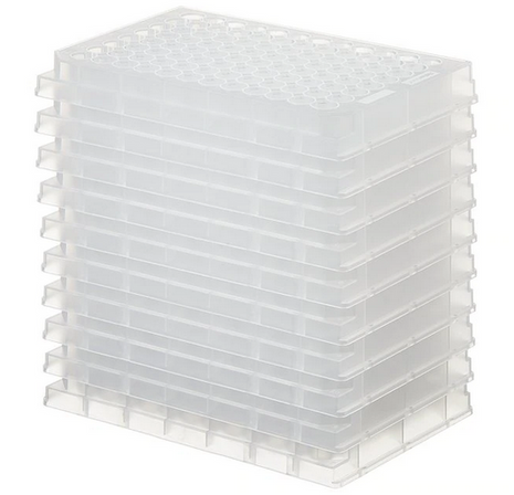 Fisher Scientific 96-Well Storage Microplate Fisherbrand™ 500 µL, Natural, Non-sterile, Round Well Design - M-937492-838 - Case of 80