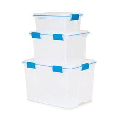 Sealed Storage Containers 54qt / 51L • 16"W x 22.5"L x 12.75"H ,1 Each - Axiom Medical Supplies