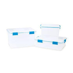 Sealed Storage Containers 37qt / 35L • 7"W x 24"L x 8"H ,1 Each - Axiom Medical Supplies