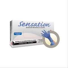 Sensation Nitrile Exam Gloves X-Large ,100 / bx - Axiom Medical Supplies