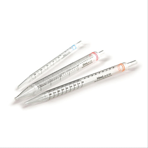 Shorty Sero Pipettes 25mL • 230mm • Red ,100 per Paxk - Axiom Medical Supplies