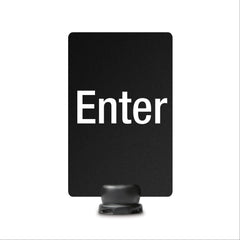 Signage for Retractable Stanchions "Enter" ,1 Each - Axiom Medical Supplies