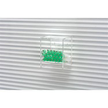 Single Place Tube Rack with Hanger Acrylic Tube Rack with Hanger • 5.188"W x 5.188"D x 6.688"H ,1 Each - Axiom Medical Supplies