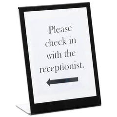 Single-Sided Tabletop Document Display Frame Single-Sided Frame with Integrated Stand • 9.5"W x 4.5"D x 12"H ,1 Each - Axiom Medical Supplies