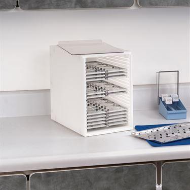 MarketLab Slide Tray Storage Rack MarketLab 20-Place Replacement Slide Tray • 7.25"W x 11.25"D x 0.25"H ,1 Each - Axiom Medical Supplies