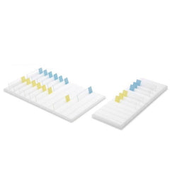 MarketLab Slide Holders 11.75"L x 4"W x 1"H • Holds approx. 13 horizontally and 52 vertically ,1 Each - Axiom Medical Supplies