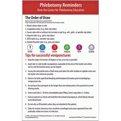 Small Pack of Order of Draw Reminder Cards Small Pack of Cards ,12 / pk - Axiom Medical Supplies