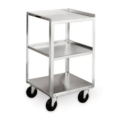 Stainless Steel Equipment Stand Equipment Stand • 3.5" casters • 16.75"W x 18.75"D x 30.125"H ,1 Each - Axiom Medical Supplies