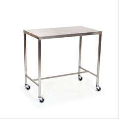 Stainless Steel Instrument Table with H-Brace 48"L x 24"W x 34"H ,1 Each - Axiom Medical Supplies