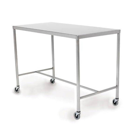 Stainless Steel Instrument Table with H-Brace 72"L x 24"W x 34"H ,1 Each - Axiom Medical Supplies